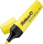 Pelikan Evidenziatore Textmarker 490 - A base d'acqua - 3 larghezze di tratto - Colore giallo fluorescente - immagine 2