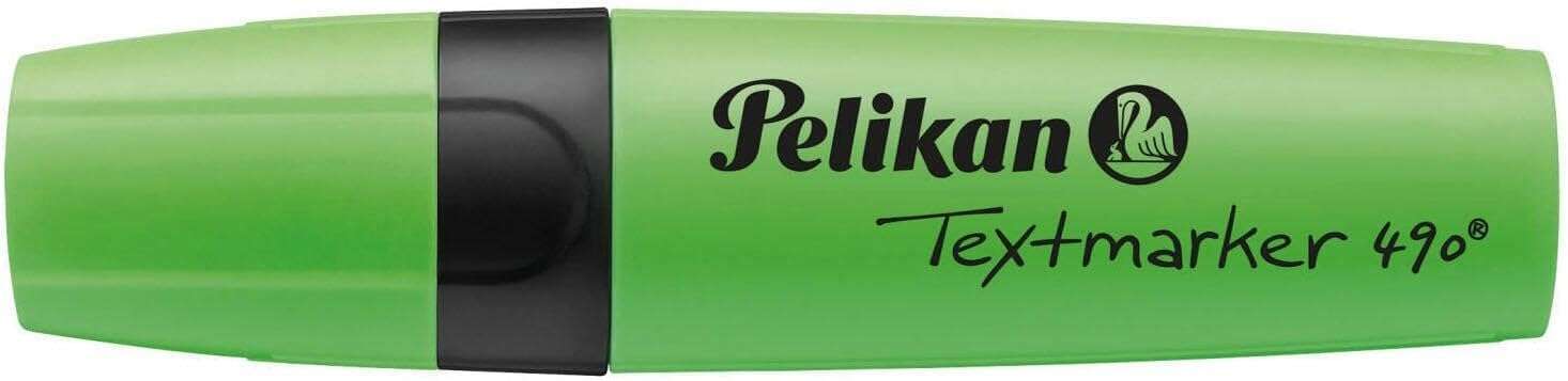 Evidenziatore Pelikan Textmarker 490 - A base d'acqua - 3 larghezze di tratto - Colore verde fluorescente Evidenziatore Pelikan Textmarker 490 - A base d'acqua - 3 larghezze di tratto - Colore verde fluorescente