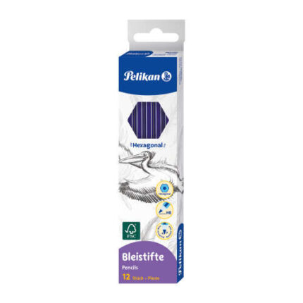 Matita esagonale in legno Pelikan HB - Punta in grafite - Mina resistente