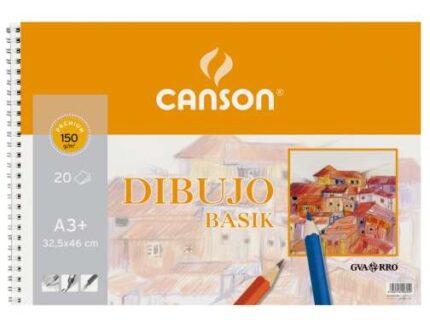 Canson Basik Blocco da disegno da 20 fogli A3 150 g - Dimensioni 32