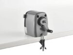 Dahle 133 Temperamatite a manovella - Per matite da 8 a 11,5 mm di diametro - Fresa in acciaio - Punta regolabile - Ampio contenitore - Colore grigio/nero - immagine 4