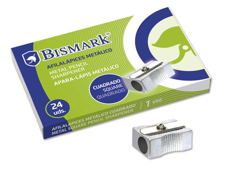 Bismark Temperamatite in metallo per matite normali - Colore acciaio Bismark Temperamatite in metallo per matite normali - Colore acciaio