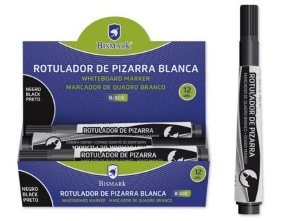 Bismark Pennarello per lavagna 3 mm - Punta fine - Inchiostro ad asciugatura rapida - Facile da cancellare - Colore nero