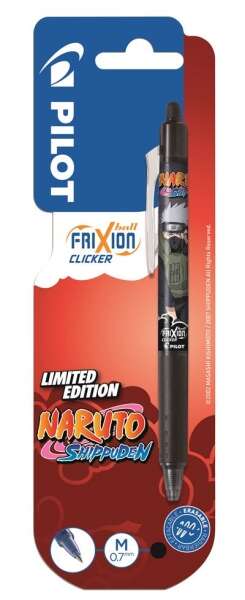 Pilot Frixion Clicker Naruto Shippuden Penna Gel Retrattile Cancellabile - Punta Sfera 0