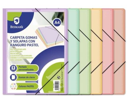 Bismark Raccoglitore ad anelli A4 Kanguro con alette - Colori pastello assortiti