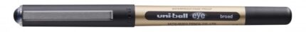 Uni-ball UB-150-10 Eye Broad Penna a inchiostro liquido - Punta a sfera da 1 mm - Inchiostro resistente all'acqua e alla luce - Sistema di controllo dell'inchiostro - Colore nero
