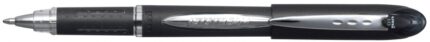 Uni-ball JetStream SX-210 Penna a sfera con punta da 1 mm - Inchiostro resistente all'acqua e alla luce - Asciugatura istantanea - Corpo in plastica e gomma - Clip in metallo - Colore nero
