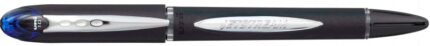 Uni-ball JetStream SX-210 Penna a sfera con punta da 1 mm - Inchiostro resistente all'acqua e alla luce - Asciugatura istantanea - Corpo in plastica e gomma - Clip in metallo - Colore blu