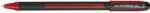 Uni-ball JetStream SX-101-10 Penna a inchiostro - Punta a sfera da 1 mm - Asciugatura istantanea - Ideale per mancini - Colore rosso - immagine 2