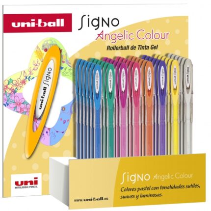 Uni-ball Signo Angelic Espositore da 48 penne a inchiostro gel - Punta a sfera da 0