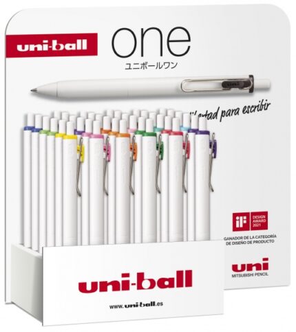 Uni-ball ONE UMN-S-07 Espositore da 36 penne a inchiostro - Punta a sfera da 0