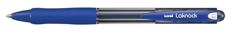 Uni-ball Laknock SN-100(10) Penna a sfera con inchiostro a base di olio - Punta a sfera da 1 mm - Inchiostro fluido e duraturo - Colore blu