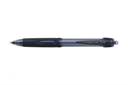 Uni-ball Power Tank SN-220 Penna a inchiostro pressurizzato - Punta a sfera da 1 mm - Scrive su qualsiasi superficie - Resistente alle temperature estreme - Colore nero