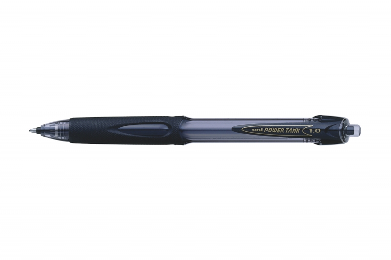 Uni-ball Power Tank SN-220 Penna a inchiostro pressurizzato - Punta a sfera da 1 mm - Scrive su qualsiasi superficie - Resistente alle temperature estreme - Colore nero