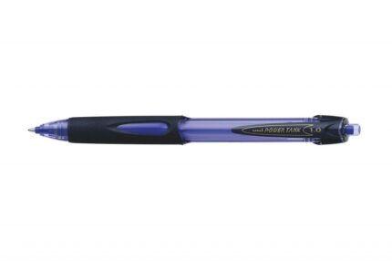 Uni-ball Power Tank SN-220 Penna a inchiostro liquido - Punta a sfera da 1 mm - Cartuccia pressurizzata - Scrive su qualsiasi superficie - Resistente a temperature estreme - Colore blu