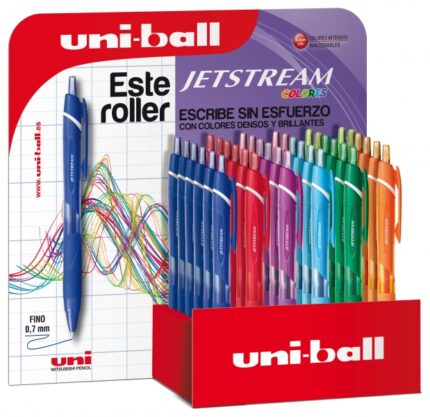 Uni-ball SXN-150C JetStream Colori Espositore da 36 penne a sfera retrattili - Punta a sfera da 0