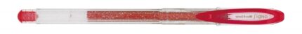Uni-ball Signo Sparkling UM-120SP Penna gel - Punta a sfera da 1 mm - Inchiostro pigmentato resistente all'acqua e alla luce - Effetto glitter - Colore rosso