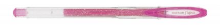Uni-ball Signo Sparkling UM-120SP Penna a gel - Punta a sfera da 1 mm - Inchiostro pigmentato resistente all'acqua e alla luce - Effetto glitter - Colore rosa