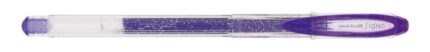 Uni-ball Signo Sparkling UM-120SP Penna a inchiostro gel - Punta a sfera da 1 mm - Inchiostro pigmentato resistente all'acqua e alla luce - Effetto glitter - Colore viola