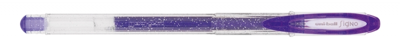 Uni-ball Signo Sparkling UM-120SP Penna a inchiostro gel - Punta a sfera da 1 mm - Inchiostro pigmentato resistente all'acqua e alla luce - Effetto glitter - Colore viola
