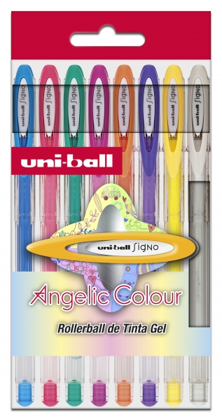 Uni-ball Signo Angelic Confezione da 8 penne a gel - Punta a sfera da 0