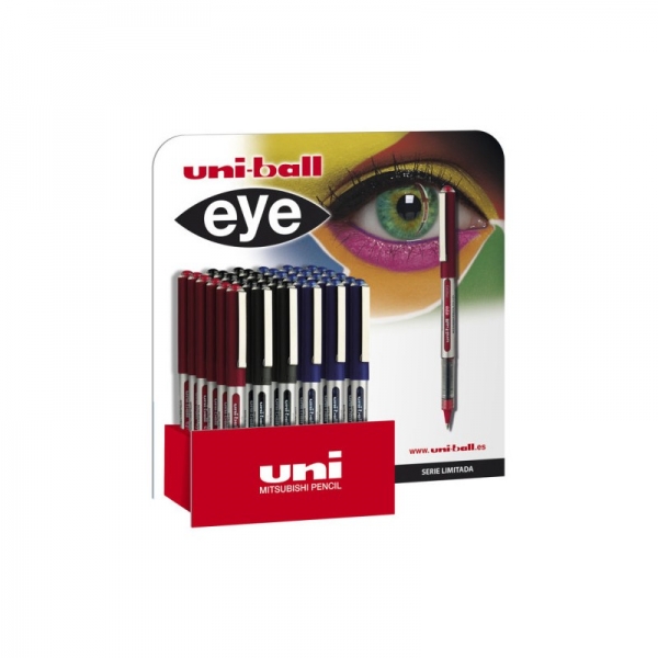 Uni-ball Eye Micro UB-150 Espositore da 36 penne a inchiostro liquido - Punta a sfera da 0