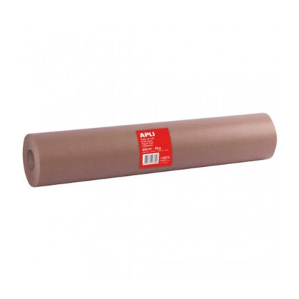 Rotolo di carta Kraft Apli - 80 g - Ideale per dispenser - Imballaggi - Uso in fabbriche e magazzini - Colore marrone