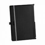 Apli Clipboard pieghevole - Compatto e facile da trasportare - Fissa i fogli con elastico - Estensione per penna - Materiale resistente in ABS - Design funzionale e versatile - Colore nero - immagine 2