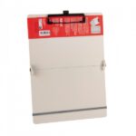 Apli Clipboard pieghevole - Compatto e facile da trasportare - Fissa i fogli con elastico - Estensione per penna - Materiale ABS resistente - Design funzionale e versatile - Colore bianco - immagine 3