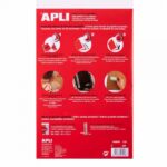 Apli Confezione da 3 buste trasparenti in PVC - Linguetta autoadattabile - Facile applicazione - Eco-Friendly - immagine 2