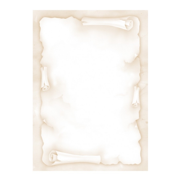 Apli Confezione da 20 fogli di carta a tema pergamena - 90 g - Stampa a colori - Ideale per inviti e lavori manuali - Compatibile con stampanti a getto d'inchiostro