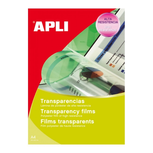 Apli Trasparenze autoadesive in poliestere - Qualità fotografica - Asciugatura rapida - Elevata resistenza - Stabilità termica - Compatibili con stampanti a getto d'inchiostro