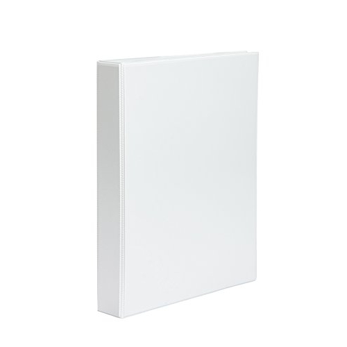Pardo Cartellina a marsupio A4 2 anelli 50 mm - Tasca sul dorso e sulla copertina - Colore bianco