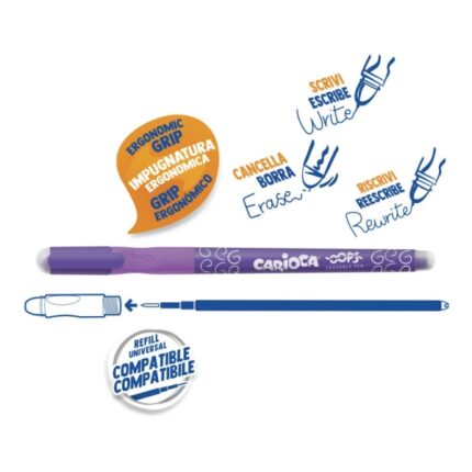 7 mm - Doppia gomma - Colore viola