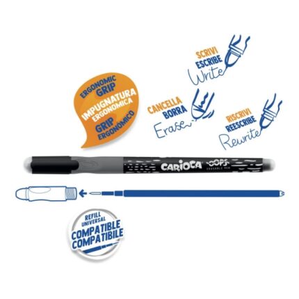 7 mm - Doppia gomma - Ricariche compatibili - Colori assortiti