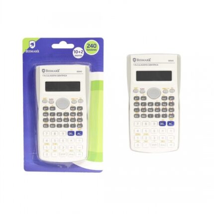 Bismark 82MS Calcolatrice scientifica a 12 cifre con 240 funzioni - Coperchio protettivo - Funzione Multi-Replay - Calcolo delle frazioni - Funzioni iperboliche e trigonometriche - Alimentazione a batterie - Colori assortiti