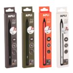 Apli Infinite Pencil Neon Espositore con 20 confezioni di matite Infinite HB + mina di ricambio + cappuccio protettivo - Per scrivere fino a 16 km - Colori assortiti - immagine 2