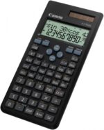 Canon F-715SG Calcolatrice scientifica con display LCD a 2 righe e 16 cifre - Calcolo interno fino a 16 cifre - 250 funzioni e caratteristiche - Custodia protettiva - Alimentazione solare e a batterie - Colore nero - immagine 2
