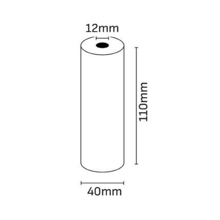 Oqonos Rotolo di carta termica 110x40x12 mm