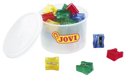 Jovi Jovicolor Confezione da 25 temperamatite Maxi - Ideale per pastelli Jovicolor e Jovicolor Triwax - Adatto a formati Maxi - Colori assortiti