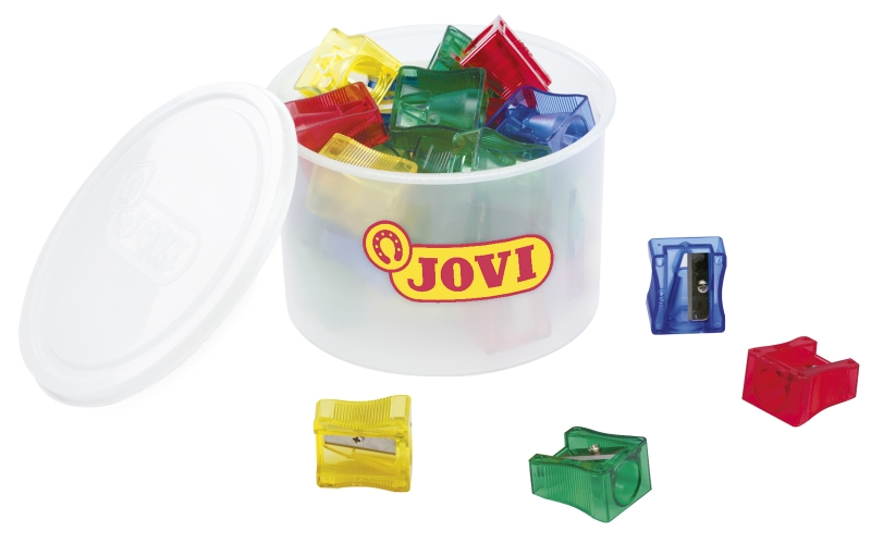 Jovi Jovicolor Confezione da 25 temperamatite Maxi - Ideale per pastelli Jovicolor e Jovicolor Triwax - Adatto a formati Maxi - Colori assortiti