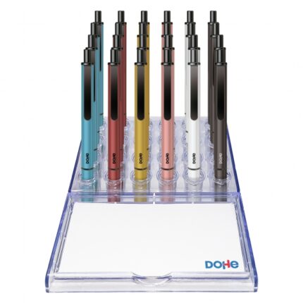 Dohe Elegance Espositore con 24 penne a sfera - Realizzate in  alluminio - Tatto morbido - Colori assortiti