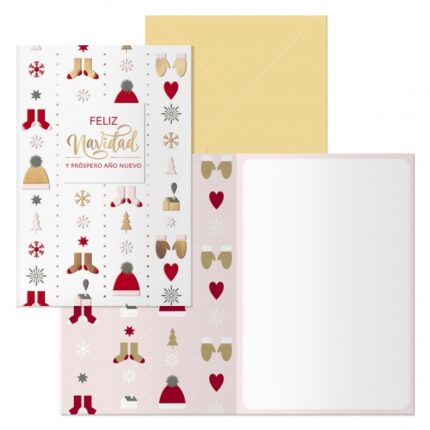 Dohe Winter Confezione da 6 biglietti di auguri natalizi con busta - Dimensioni chiusi 11