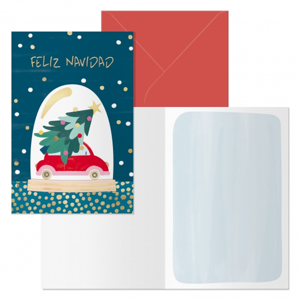 Dohe Beetle Confezione da 6 biglietti di auguri natalizi con busta - Dimensioni chiusi 11