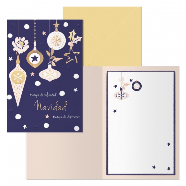 Dohe Jingle Confezione da 6 biglietti di auguri natalizi con busta - Dimensioni chiusi 11