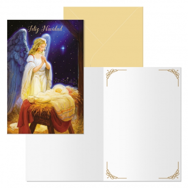 Dohe Angel Confezione da 6 biglietti di auguri natalizi con busta - Dimensioni chiusi 11