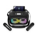 Energy Sistem KaraokeStar Altoparlante da 60 W - Bluetooth 5.4 - True Wireless - IPX4 - 8 ore di autonomia - Luci LED - 2 microfoni wireless - Lettore MP3 - Colore: nero - immagine 5