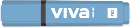 Molin Viva Pennarello fluorescente - Tratto da 1 a 5 mm - Inchiostro a base d'acqua - Colore blu