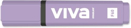 Molin Viva Pennarello fluorescente - Tratto da 1 a 5 mm - Inchiostro a base d'acqua - Colore viola