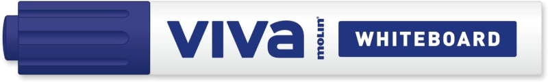 Molin Viva Pennarello per Lavagna Bianca - Punta Rotonda in Fibra Sintetica - Tratto 3 mm - Inchiostro a Base di Alcool - Colore Blu Molin Viva Pennarello per Lavagna Bianca - Punta Rotonda in Fibra Sintetica - Tratto 3 mm - Inchiostro a Base di Alcool - Colore Blu